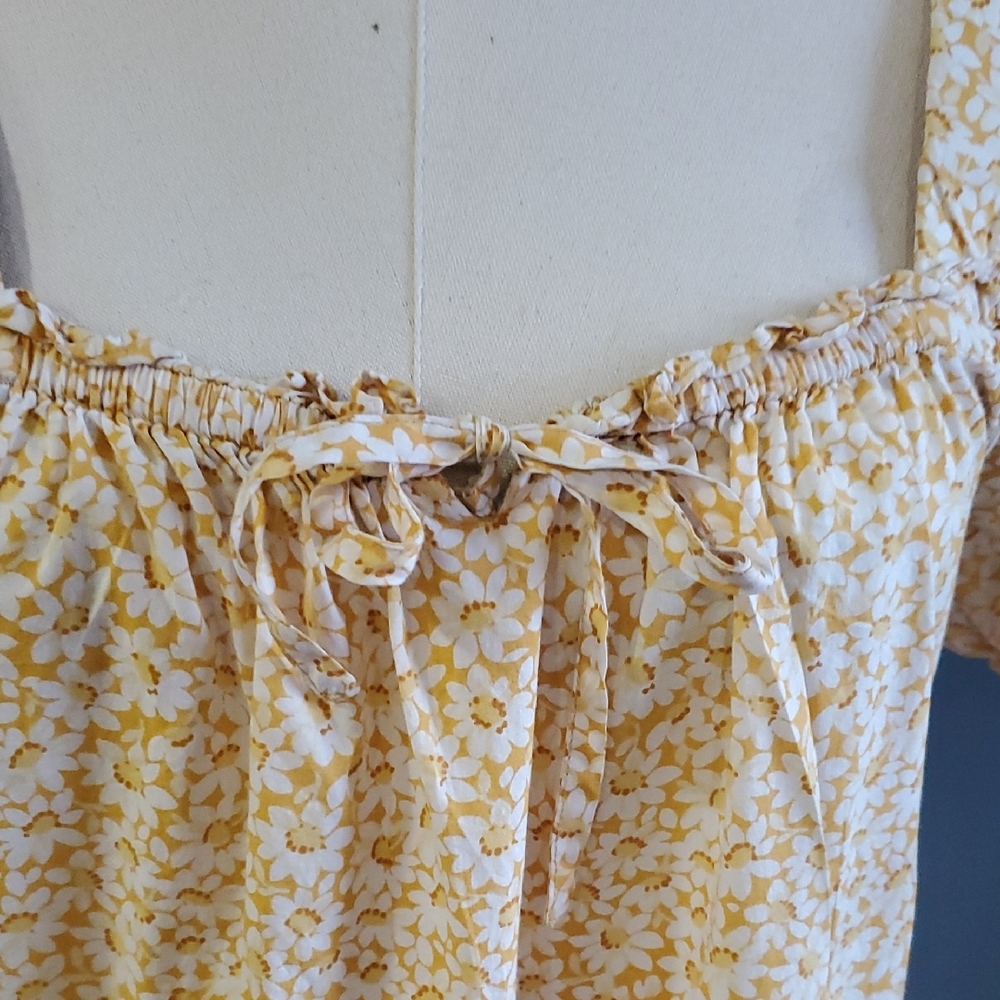 Madewell Floral Garden Cottagecore Midi   Dress Size S - Picture 5 of 17
